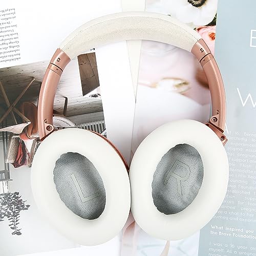 Earpads for Bose QuietComfort 45 QC45 QC35 ii QC35 Professional Ear Pads Headphones Ear Cushions Replacement with Noise Isolation Memory Foam White - color: QC45 White