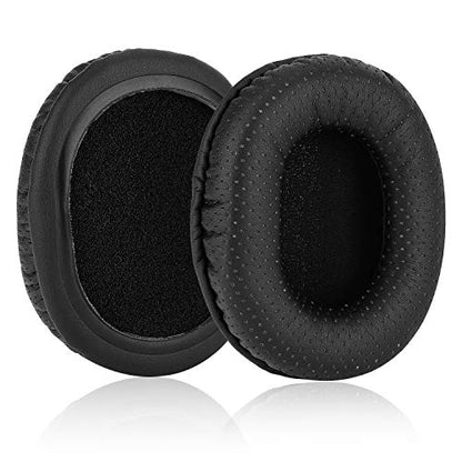 Replacement Earpads for Audio-Technica ATH M50X M40X M30X M20X Professional Studio Monitor Headphones with Protein Leather & Memory Foam Ear Cushions (Black/Hole) - color: Black/Hole