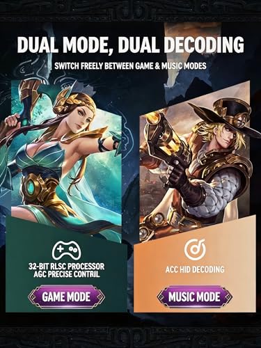 Wireless Bluetooth Headphones, Low Latency Gaming Earbuds with LED Breathing Light, Digital Power Display, 12D Stereo Sound, Long Battery Life, IP Life Waterproof Semi in-Ear Sports Headset