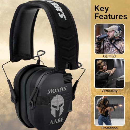 Walker's Razor Slim Electronic Earmuffs | Protective Case - color: Molon