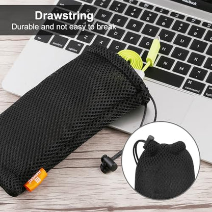 Pouch Carry Bag, Organizer for Smart Phones/Power Bank/USB Flash Drive/SD Cards and Other Accessories(Black)