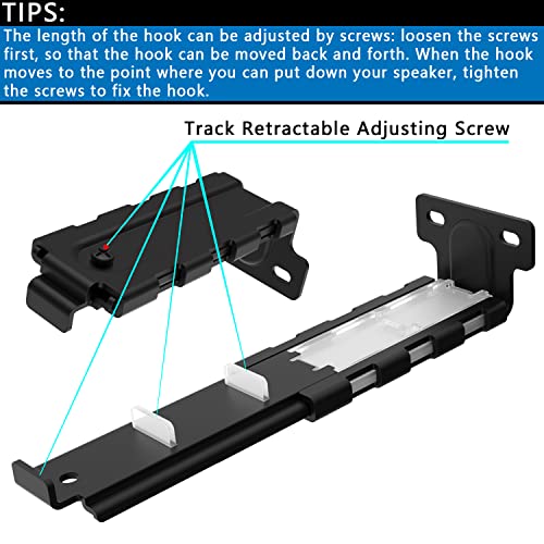 Soundbar Mount | Works with All Soundbar Including Samsung, Sony, Vizio, LG, & More | Depth Adjustable Sound Bar Mounts Under TV Bracket (Black: V02) - color: Black: V02