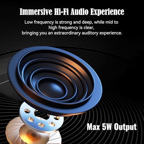 Portable Bluetooth Speaker, 5W Loud Stereo Sound, Horror Ghost LED Speaker | Halloween Skull Speaker with Flash Lights, Mini Wireless Speaker, TWS Pairing, Support TF Card, USB Cable for Party Holiday
