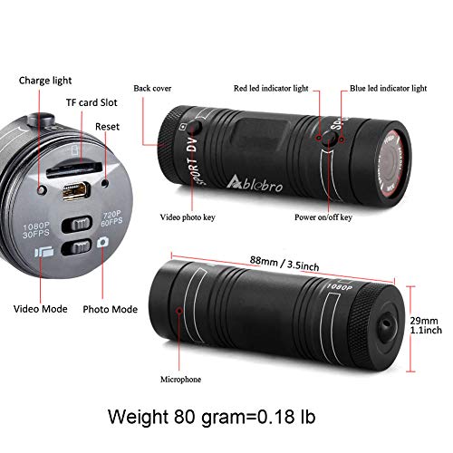 Shotgun Camera,1080P Full HD Action Video Cam for Clay Shooting and Hunting Helmet Sports Cam