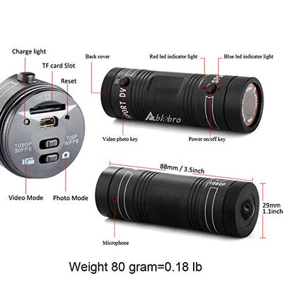 Shotgun Camera,1080P Full HD Action Video Cam for Clay Shooting and Hunting Helmet Sports Cam