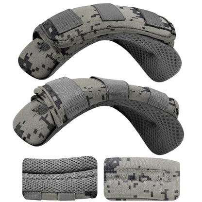 2-Pack Shoulder Pad Ultra-Thick Tactical Vest Cushion for Laptop Bags, Messenger Bags, Briefcase Bags, Luggage Bags, Tool Bags, Travel Bags and Most Bags, Camouflage Gray - color: Camouflage gray