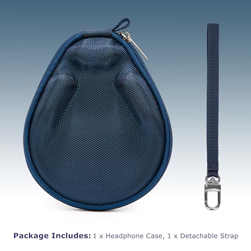 Ginsco Universal Bone Conduction Headphones Case Compatible with SHOKZ New OpenRun Pro 2/Pro 2 Mini/OpenRun/OpenSwim Open-Ear Sport Headphones, Compatible with CXK/Raycon/BAICLUD/MRYTKY (Blue Navy) - color: Blue Navy