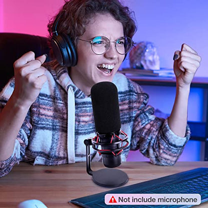 SUNMON Mic Pop Filter for HyperX QuadCast 2S, Foam Cover for QuadCast