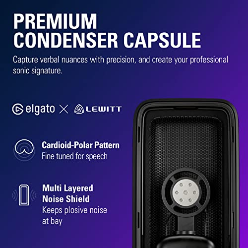 Elgato Wave:3 USB Condenser Microphone for Streaming - color: Black
