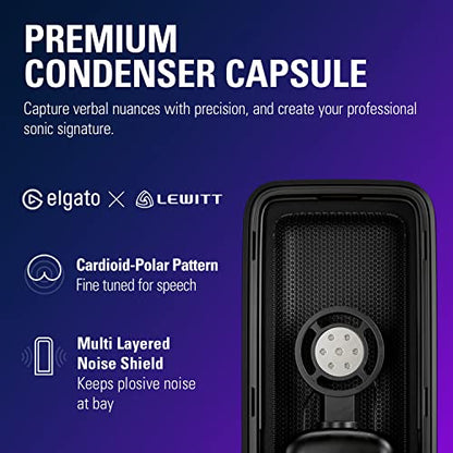Elgato Wave:3 USB Condenser Microphone for Streaming - color: Black