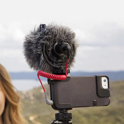 3.5mm TRS to TRRS Microphone Patch Cable Mic Cord Compatible with iPhone, Smartphone, Tablets for Rode SC7, VideoMic, VideoMicro Go, BOYA & Other External Mic (Please Read Details/Instruction Below) | SC7 3.5mm TRS to TRRS Microphone Patch Cable Adapter f