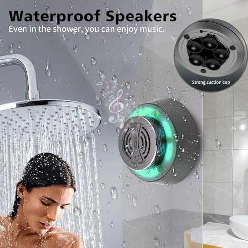 Bluetooth Shower Speaker, IP67 Waterproof Wireless Speaker