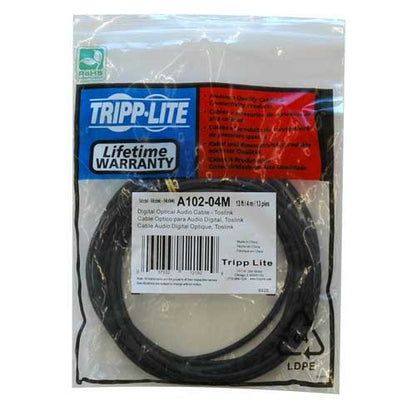 Tripp Lite Toslink Digital Optical SPDIF Audio Cable, 4 meters (13-ft.) (A102-04M) Multicolor - size: 4 meters