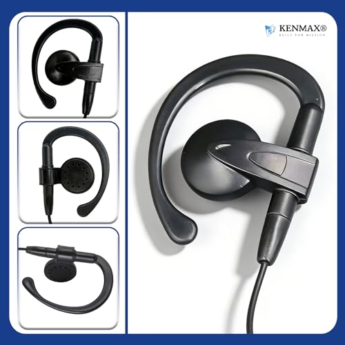 2-Pin Ear-Clip Earpiece Headset for Two Way Radio Kenwood TK3170 TK-2160 TK-220 TK-240 TK-2100 TK-3200 LT-3188 PX-3288