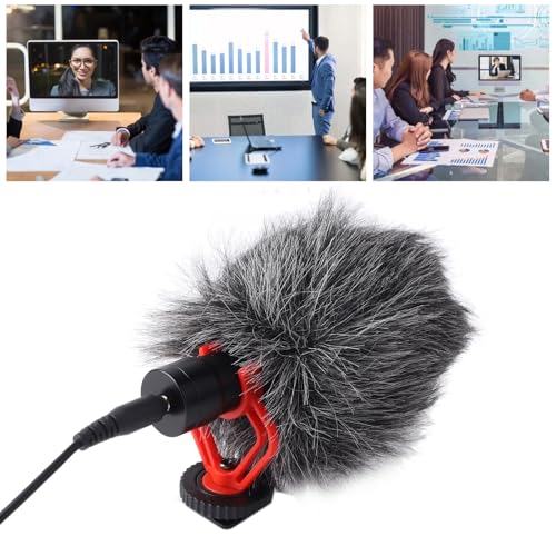 YOUTHINK Directional Microphone,Noise Reduction Portable Video Condenser Mic for Smartphone, Compact SLR Camera Pickup