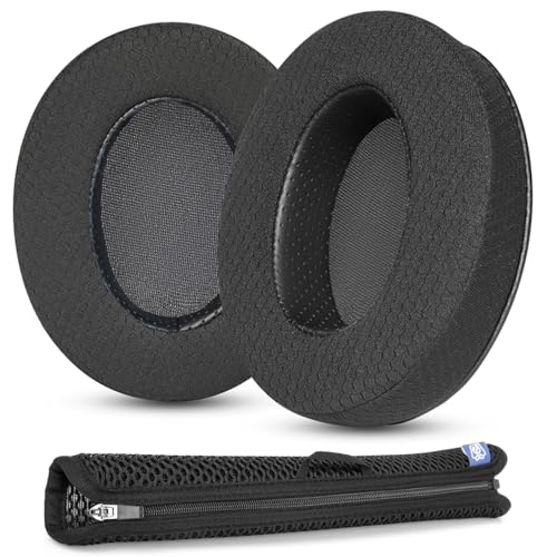 SRH440A Replacement Ear Pads Headband for Shure SRH840 Headset | Cushions with Mesh Fabric,for SRH940 SRH1540 Headset Parts-Black
