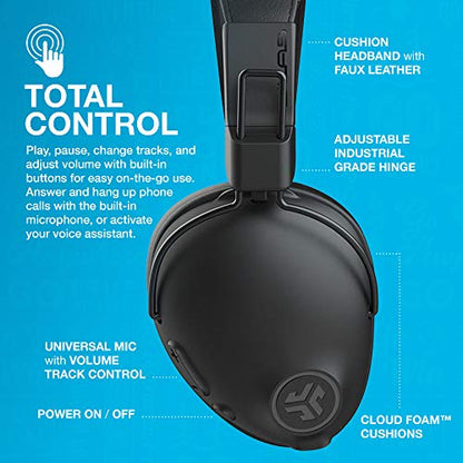 JLab, Studio Pro, Wireless Over Ear Headphones, Bluetooth 5, EQ3 Sound, Foldable, Black