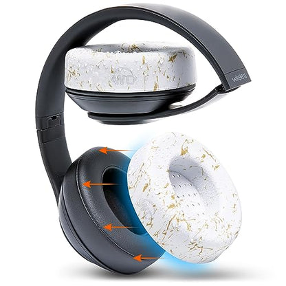 WC SweatZ Studio - Patented Covers for Beats Studio 3 (A1914) & 2 (B0500) | Made by Wicked Cushions | Made with Premium Silicone | Also fits B0501 | Gold Marble - color: Gold Marble