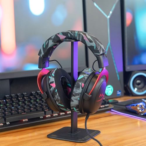 WC BandZ Cloud - Silicone Headband Cover for HyperX Cloud Series Headphones by Wicked Cushions | Enhanced Comfort, Style, & Sweat Protection | Exclusively for HyperX Cloud Series | 90's Black - color: 90's Black