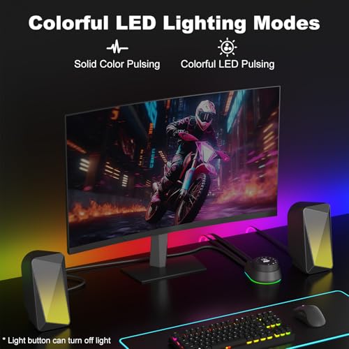 SOULION Computer Speakers for Desktop PC Monitor USB Powered Gaming Speaker