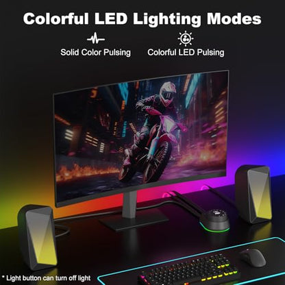 SOULION Computer Speakers for Desktop PC Monitor USB Powered Gaming Speaker