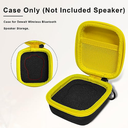 EVA Hard Case for DEWALT Wearable Bluetooth Speaker, Magnetic Clip-On DEWALT Mini-Speaker Case Fit for DEWALT Speaker Travel Protective Carrying Storage Bag (Only Box)