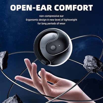 Wireless Earbuds Open Ear Buds OWS Bluetooth Headphones | Outside Ear Wireless Hanging Headset, IPX5 Waterproof, With Mic, Bone Air Conduction, For Sports/Workout/Running
