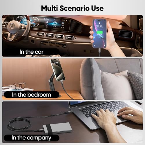 USB C Monitor Video Cable, 4K@144Hz Display/20Gbps Data/100W Charge, 3 Feet - size: 3ft