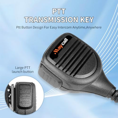 Speaker Mic Shoulder Mic Walkie Talkie Mic Accessories Compatible for BAOFENG and Kenwood BTECH Retevis Samcom Radios, Walkie Talkie Microphone 5Pack (Shoulder Microphone) - color: Shoulder Microphone