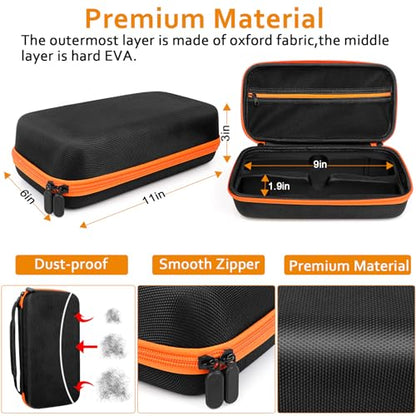 Wireless Microphone Case Compatible with J-B-L wireless Two Mic System, Partybox Mic Portable Storage Bag for Singing Karaoke, Handheld Mic Carrying Case for Receiver, Battery, Adapter(Box Only)