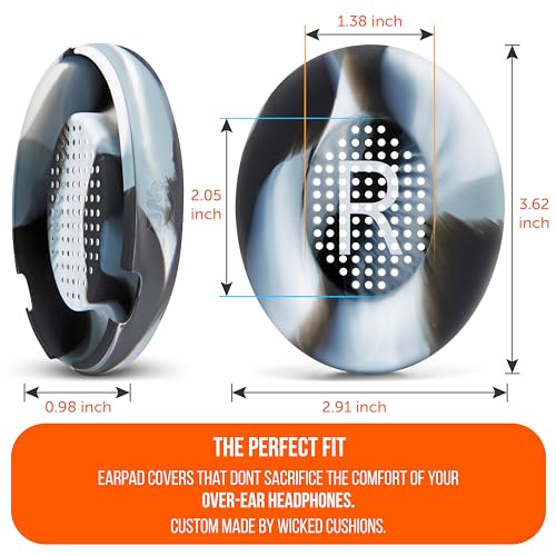 WC SweatZ QC Ultra - Patented Covers for Bose QuietComfort Ultra Gen 1 & 2 | Made by Wicked Cushions | Made with Premium Silicone, Sweatproof & Washable | Marble - color: Marble