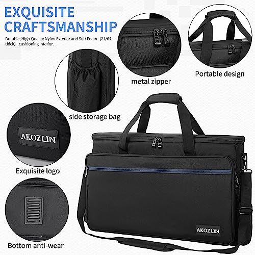 AKOZLIN Padded Gig Bag Controller Travel Shoulder Bag 23”×3.54”×14.2” Fit For Pioneer DDJ SR SR2 RR Denon MC4000 Numark NVII DJ Mixer Case - size: 23”×3.54”×14.2”