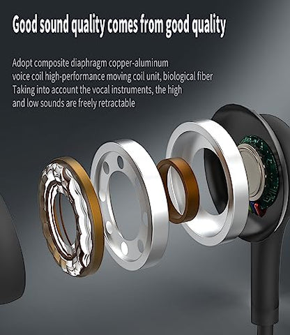 Wired USB C Earphones 2 Pack Type C Jack Compatible with Samsung Galaxy Ultra Smartphone in Ear Headphones with Microphone Stereo Music Sports Earbuds for iPhone 15 N10-ej