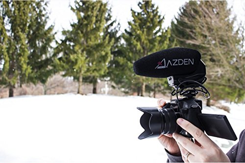 Azden SMX-30 Stereo/Mono Switchable Video Microphone | Swiveling Shock-Mount, Isolating Shock Mount, Recording a musical performance but want to tighten up the center image - style: SMX-30