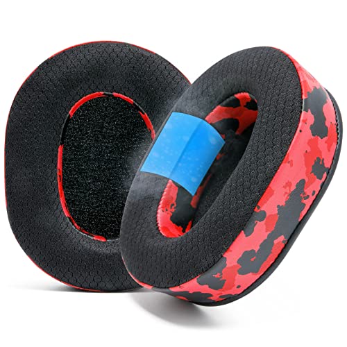 WC Freeze Blackshark V2 Pro - Gel Earpads for Blackshark V2 (2020-2022) - color: Red Camo