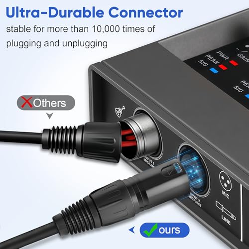 4 Pin XLR Splitter Cable,4 Pin XLR Extension Cable for Microphone | 1 Male to 2 Female XLR 4 Pin Patch Y Cable, Balanced Microphone Splitter Cord, 4 Pin XLR Audio Adapter Power Cable