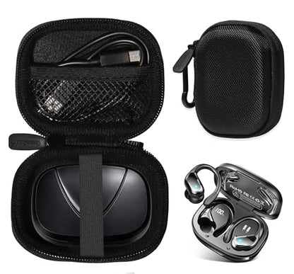 Case for Ltinist BX27 Wireless Earbud, Bluetooth 5.4 Headphones IP7 Waterproof Sport (Black) - color: Black