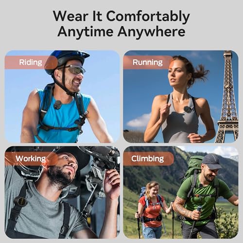 Oraolo Clip-On Portable Speaker Wearable Speaker Bluetooth 5.4, Mini Speakers for Hands-Free Calls, Built-in Mic, Stereo Sound, IPX6 Water Resistance, 12H Playtime, Wireless Speakers for Outdoor