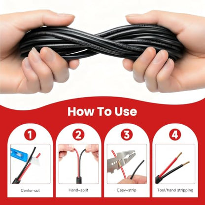 12 Gauge Outdoor Speaker Wire 50ft CL3 Direct Burial CCA Cable | CL2 Rated, 2 Conductor Stranded Core, UV and Weather Resistant, No Conduit Needed Underground, Garden Patio Pool Audio - size: 50FT, style: 12GAUGE