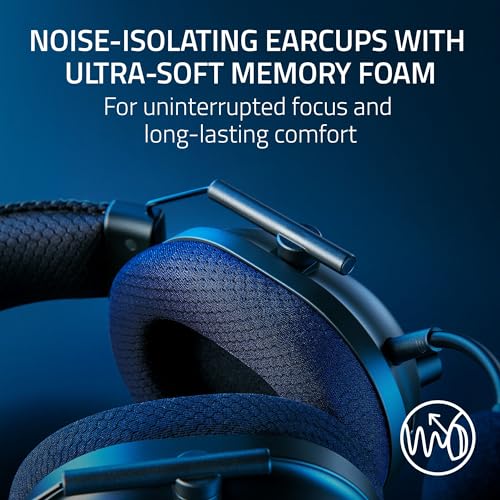Razer BlackShark V2 Pro Wireless Gaming Headset, 70 Hr Battery, Black | Detachable Mic, Pro-Tuned FPS Profiles, 50mm Drivers, Noise-Isolating, Memory Foam Earcups, PC, PS5, Switch 2, Bluetooth 5.2 - color: Black, style: Gen 2