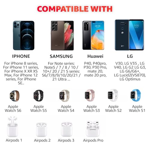 4 in 1 Wireless Charger with Headphone Stand Headset Holder & Station Dock for Apple Watch, AirPods Max/Pro/Pro 2/AirPods 4/ iPhone 16/15/14/13/12 LG, Samsung Galaxy