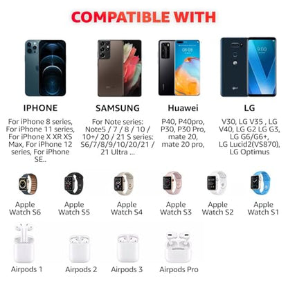 4 in 1 Wireless Charger with Headphone Stand Headset Holder & Station Dock for Apple Watch, AirPods Max/Pro/Pro 2/AirPods 4/ iPhone 16/15/14/13/12 LG, Samsung Galaxy