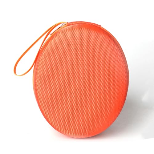 Hard Travel Headphone Carrying Case for Skullcandy Riff 2, Riff, Crusher Evo, Crusher ANC, Crusher 360, Hesh 3, Hesh ANC, Hesh Evo, for Beats Solo 3, Studio Pro On-Ear and Over-Ear Headphones (Orange)