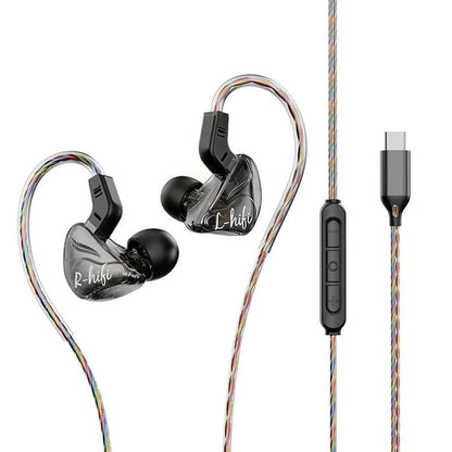 【2026 new Model】 HiFi in Ear Cool Earbuds - Professional Soundproofing Earplugs - Clear Sound, Low Bass, (USB-C) - color: Black, size: 1 Pack-USB-C