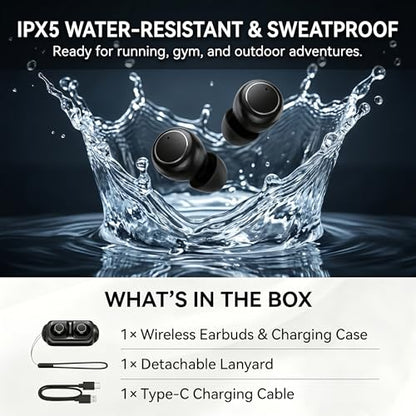 Invisible Mini Sleep Wireless Bluetooth Earbuds,Smallest Low Profile Micro Tiny Discreet Hidden Ear Buds for Work,Small Headphones, Wireless Earphone Side Sleepers for Small Ear Canals - color: Khaki