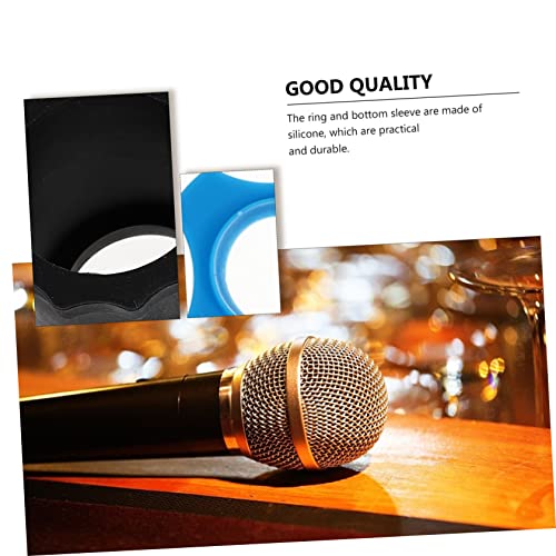 LIOOBO Thick Foam Microphone Protective Cover Anti-Slip Windshield Shield for Wireless Mics 1-Pack for Vocal Recording and Streaming