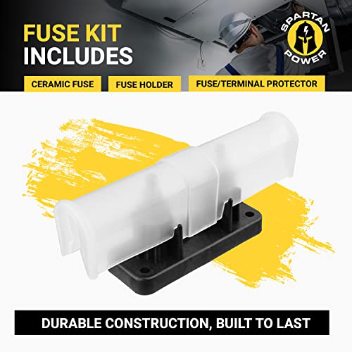 Spartan Power 300 Amp ANL Ceramic Fuse & Holder Kit Black - color: BLACK, size: 300A BLACK