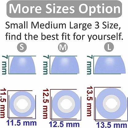 Replacement Memory Foam Tips Foam Sleeves Earbuds Tips Compatible with Beats Solo Buds, [Noise Cancelling] 6PCS 3Pairs S/M/L Purple 2143PP - color: Purple