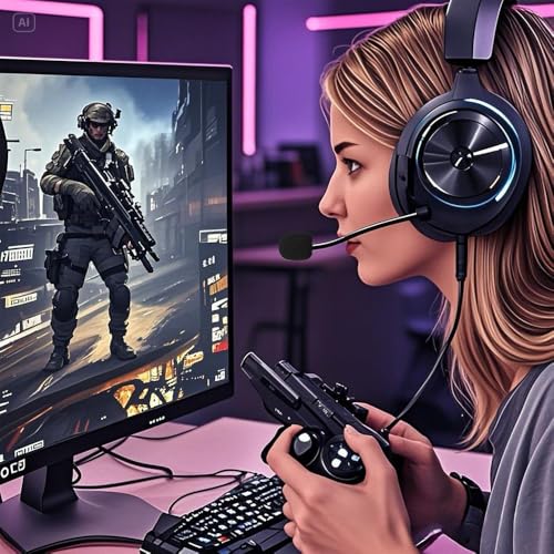 Replacement Gaming Microphone - Compatible with Logitech G PRO X2, G PRO X Wireless, and G Pro Wired Gaming Headsets, Detachable, Advanced Noise Cancellation
