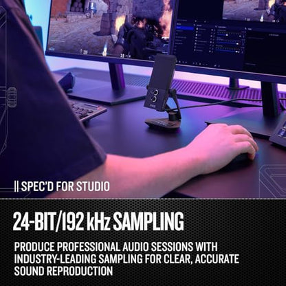 RIG Streaming Bundle M2 STREAMSTAR PRO HD Gaming USB Condenser Microphone Bundled MA-1 Low Profile USB Mic Arm with RGB